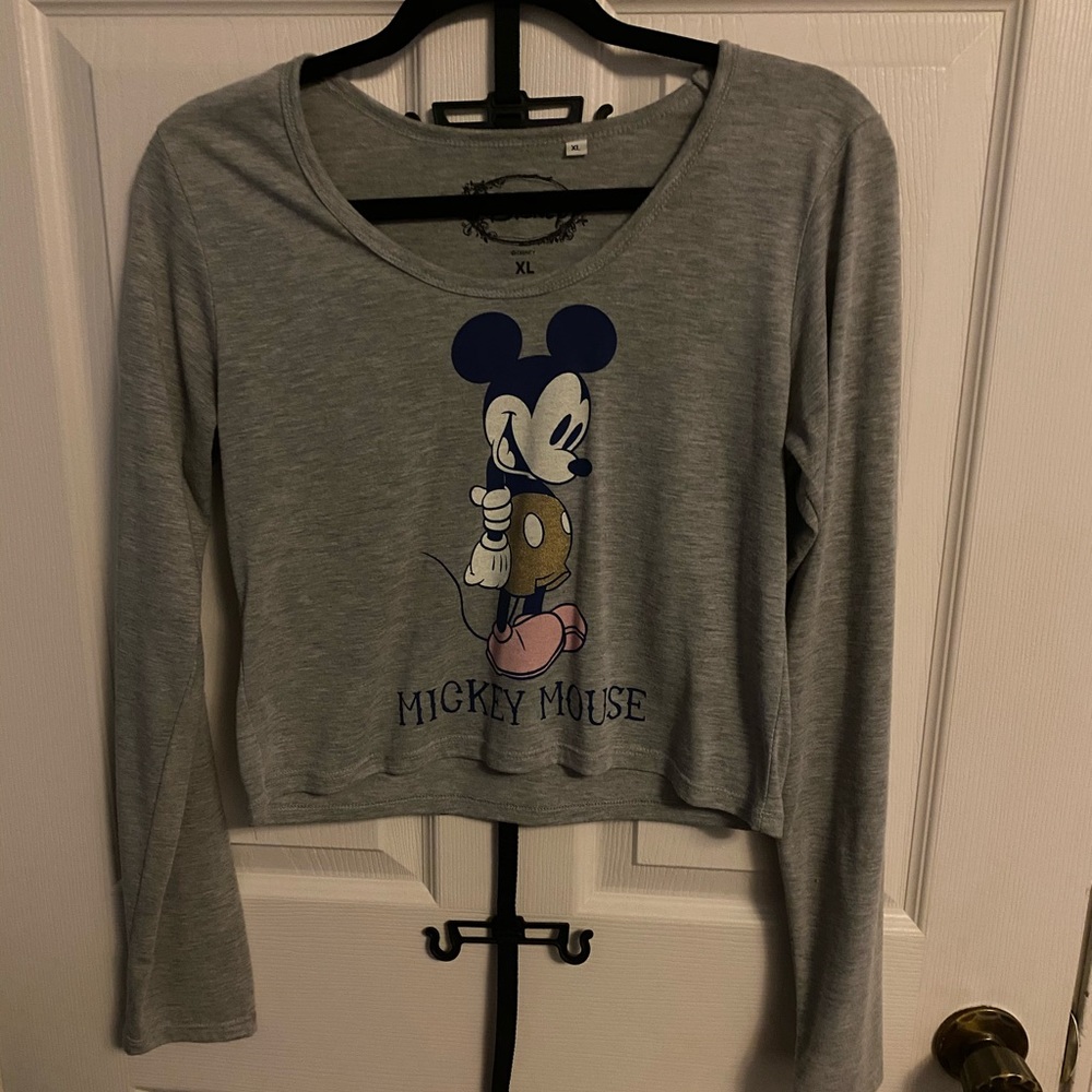 Mickey Mouse Cropped Long Sleeve